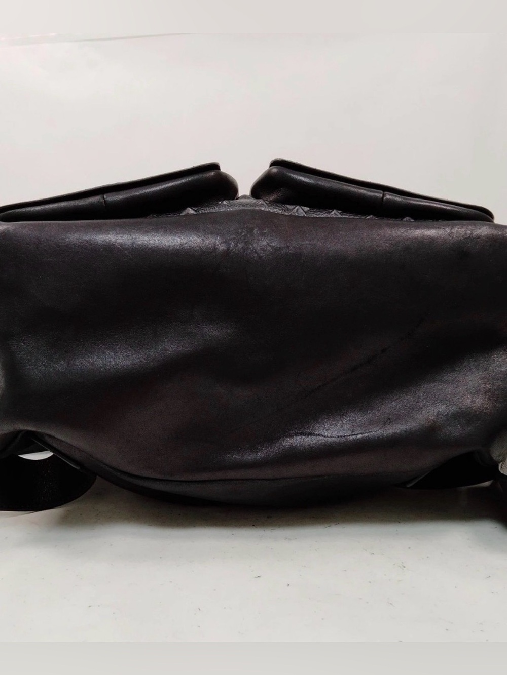 FINAL PRICE Jimmy Choo Black Star-Embossed Leather Backpack with Front Pockets - Picture 5 of 9